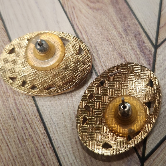 Vintage Cloisonne Post Earrings - Picture 4 of 4